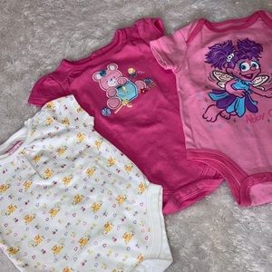 0-3 Baby Girl Onesie Bundle